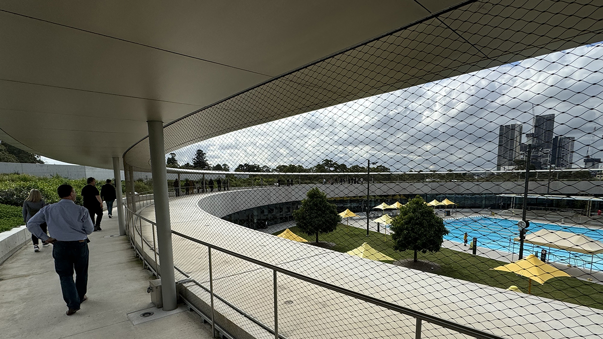 Parramatta Aquatic centre walkway