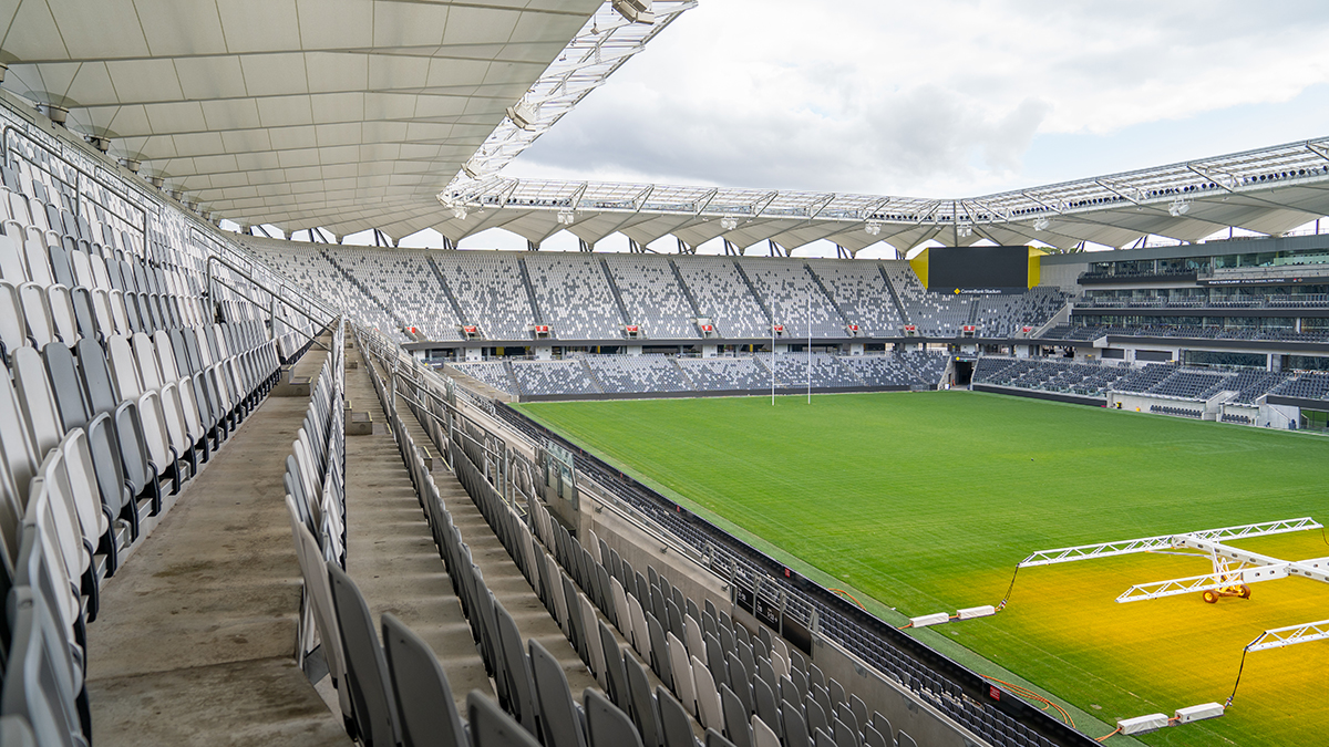 Playing field at Commbank stadium