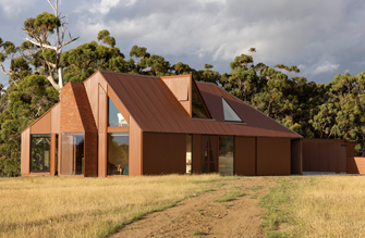 Lysaght custom orb-colorbond cladding and roofing - FMD architects-country farmhouse-bushland