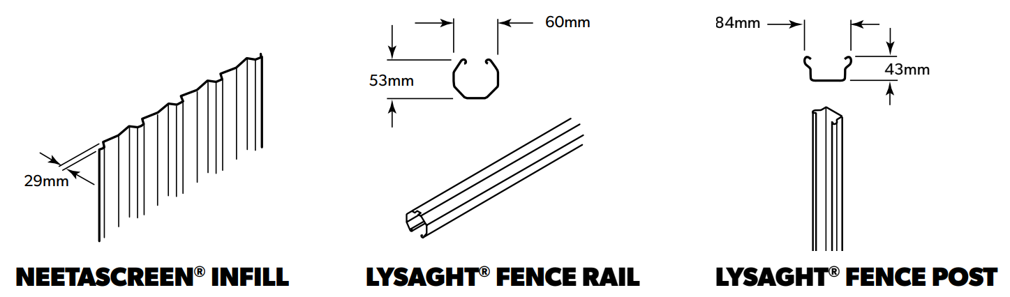 LYSAGHT NEETASCREEN® Fencing