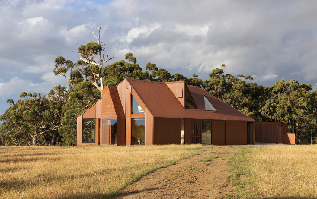 Coopworth House clad in Lysaght Custom Orb in COLORBOND steel Terrain colour