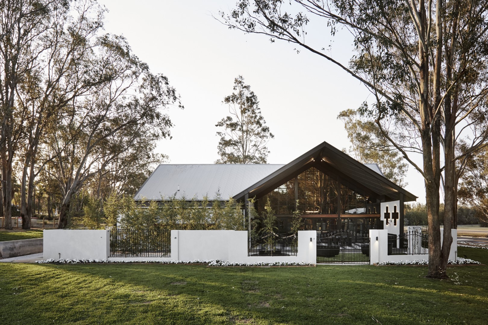 Vamp by Lisa McGuigan Cellar door clad in Lysaght WALLCLAD® in COLORBOND® steel Night Sky®