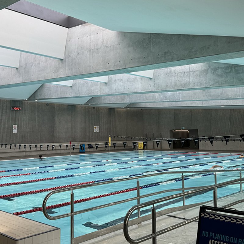 Parramatta Aquatic centre inside pool