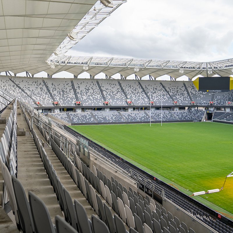 Playing field at Commbank stadium